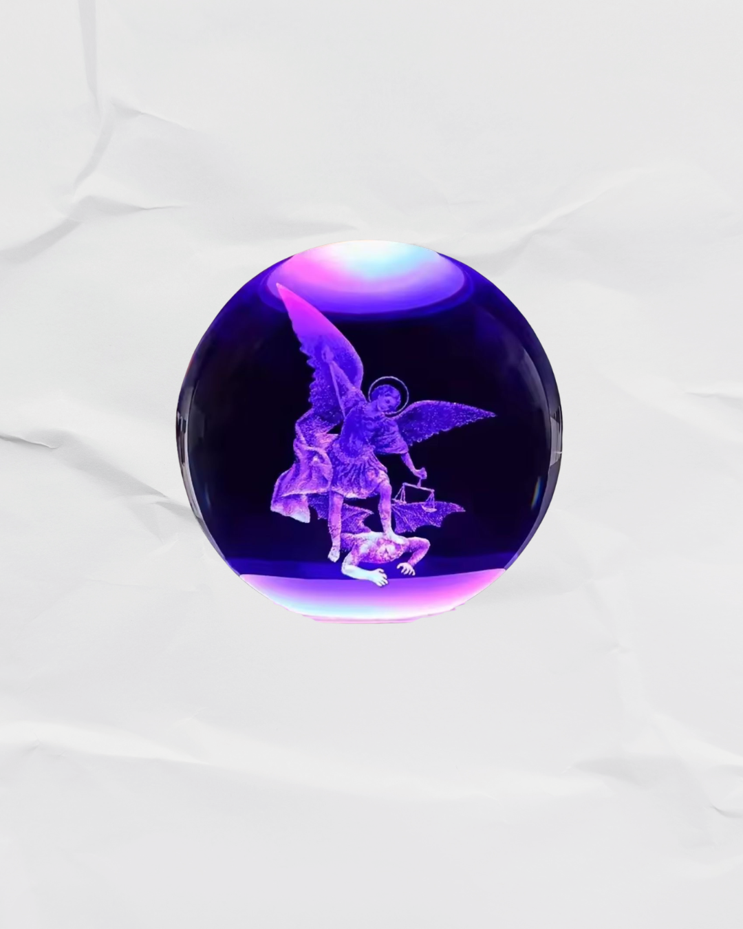 BOLA DE CRISTAL SAN MIGUEL ARCANGEL