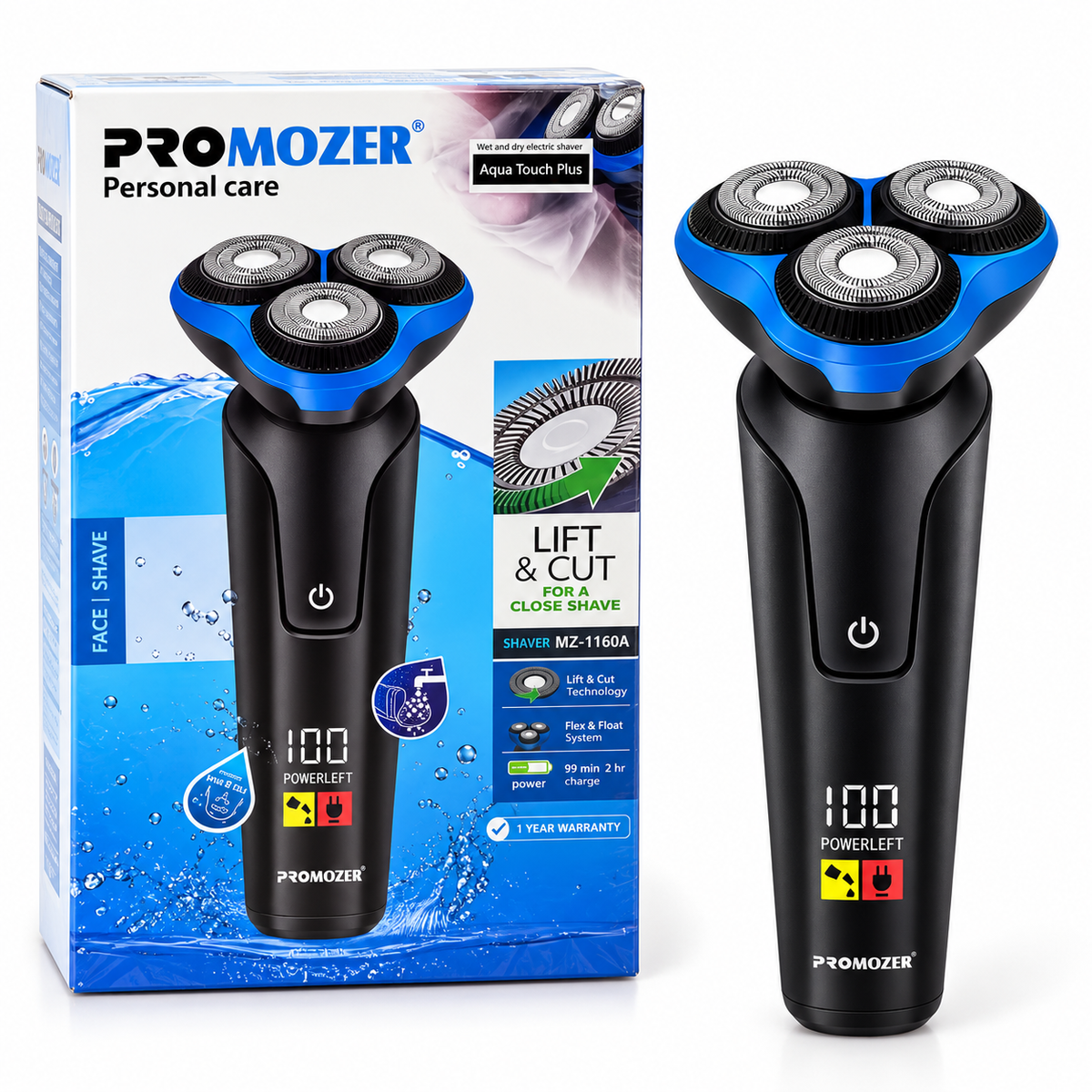 Afeitadora Eléctrica PROMOZER MZ-1160