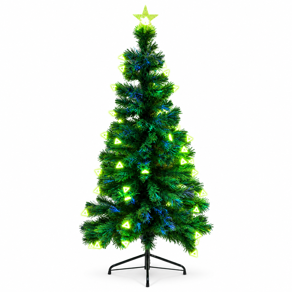 Árbol Navideño de Fibra Óptica con Luces LED de 1,50 m