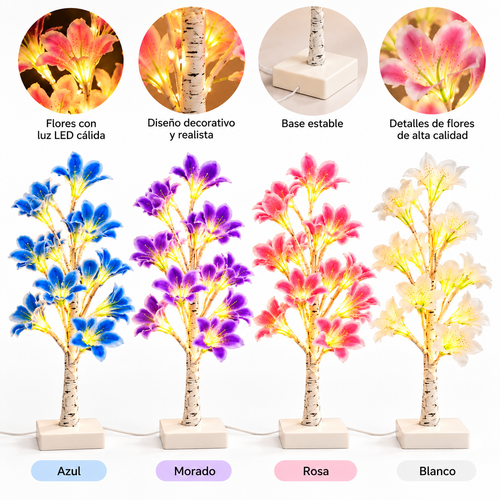 Árbol de Cerezo Mini Decorativo de 60 cm