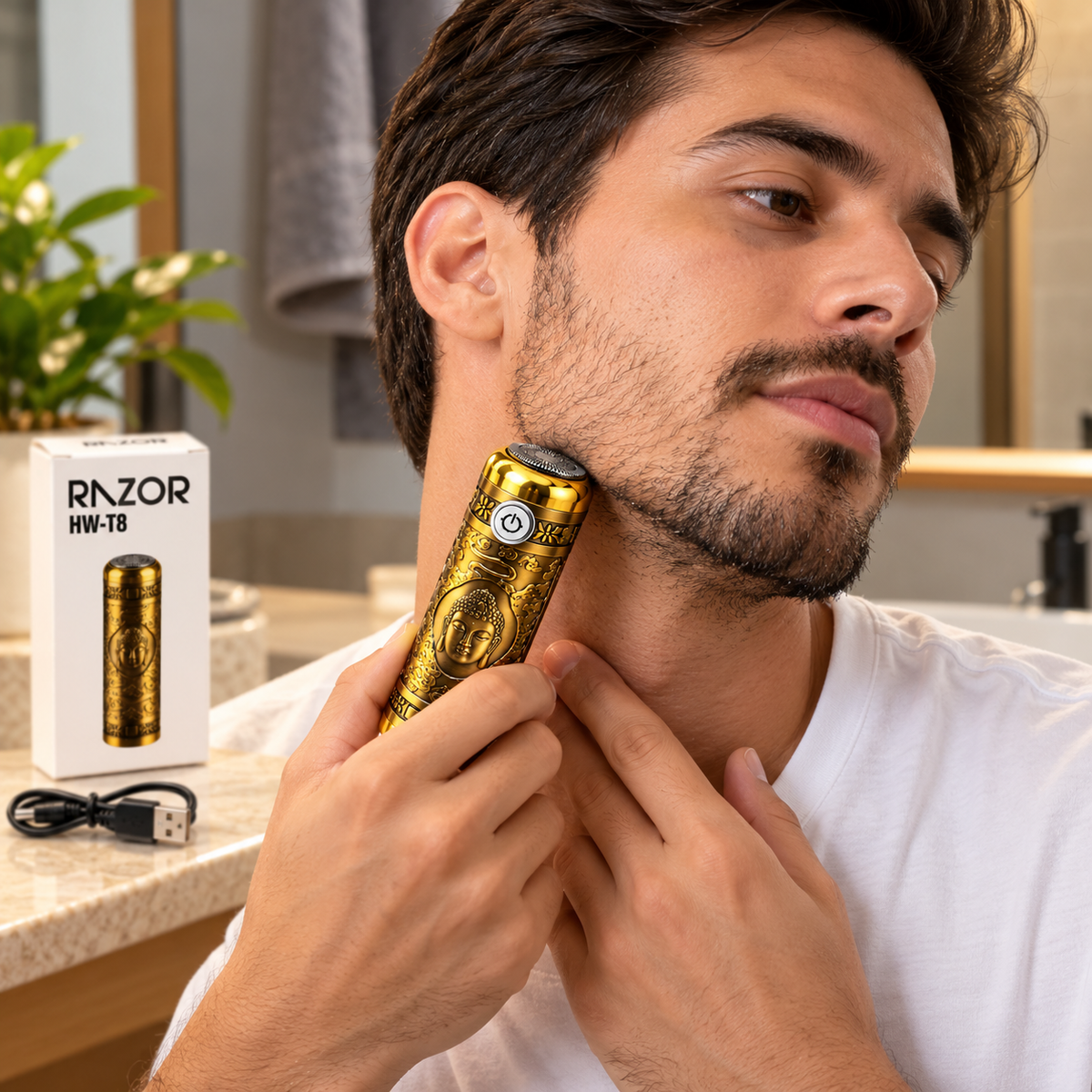 Barbera Eléctrica Razor HW-T8