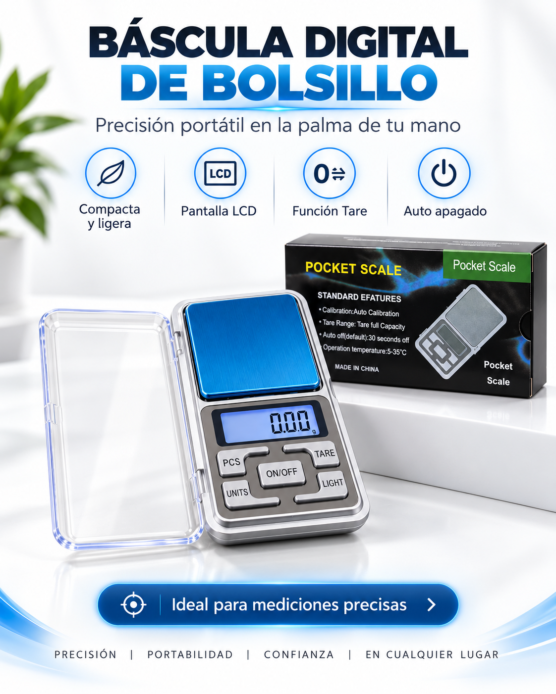 Báscula Digital de Bolsillo.C36