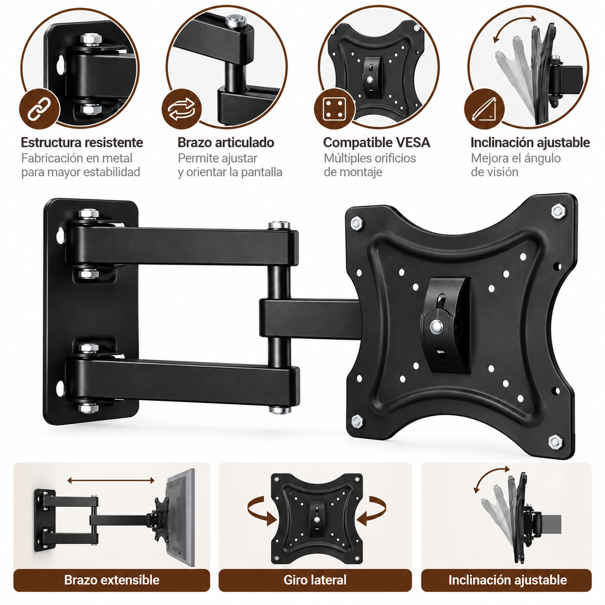 Base Articulada para TV HDL-117B