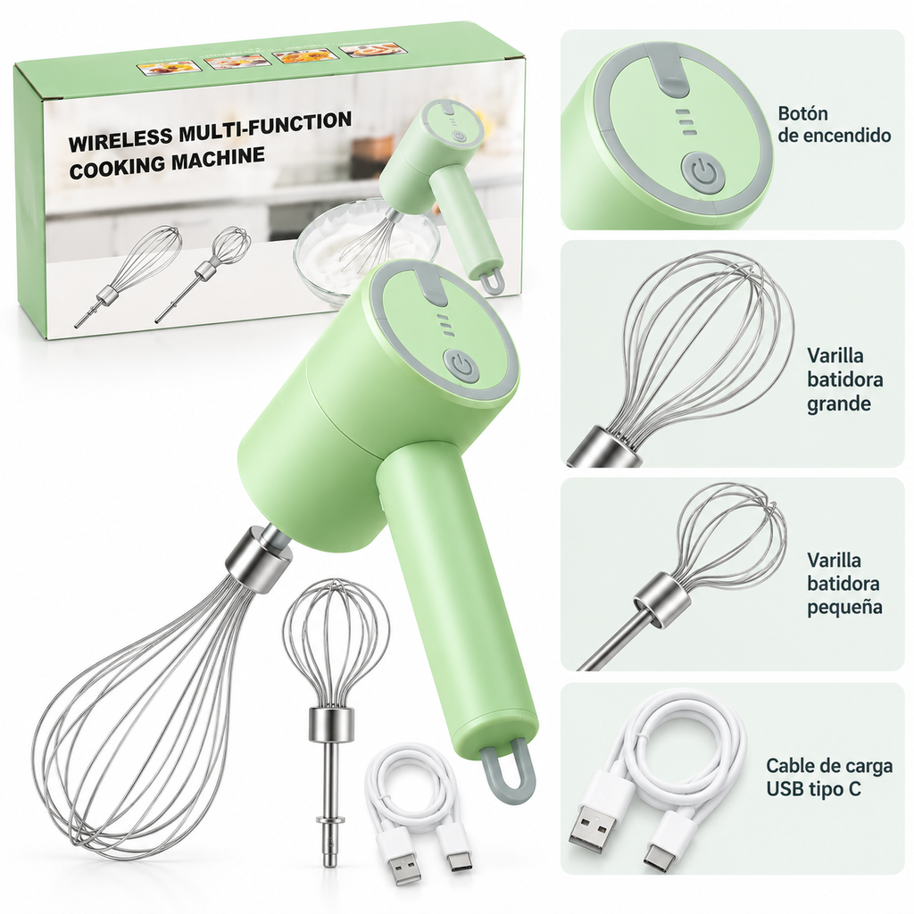 Batidora Inalámbrica Multifuncional