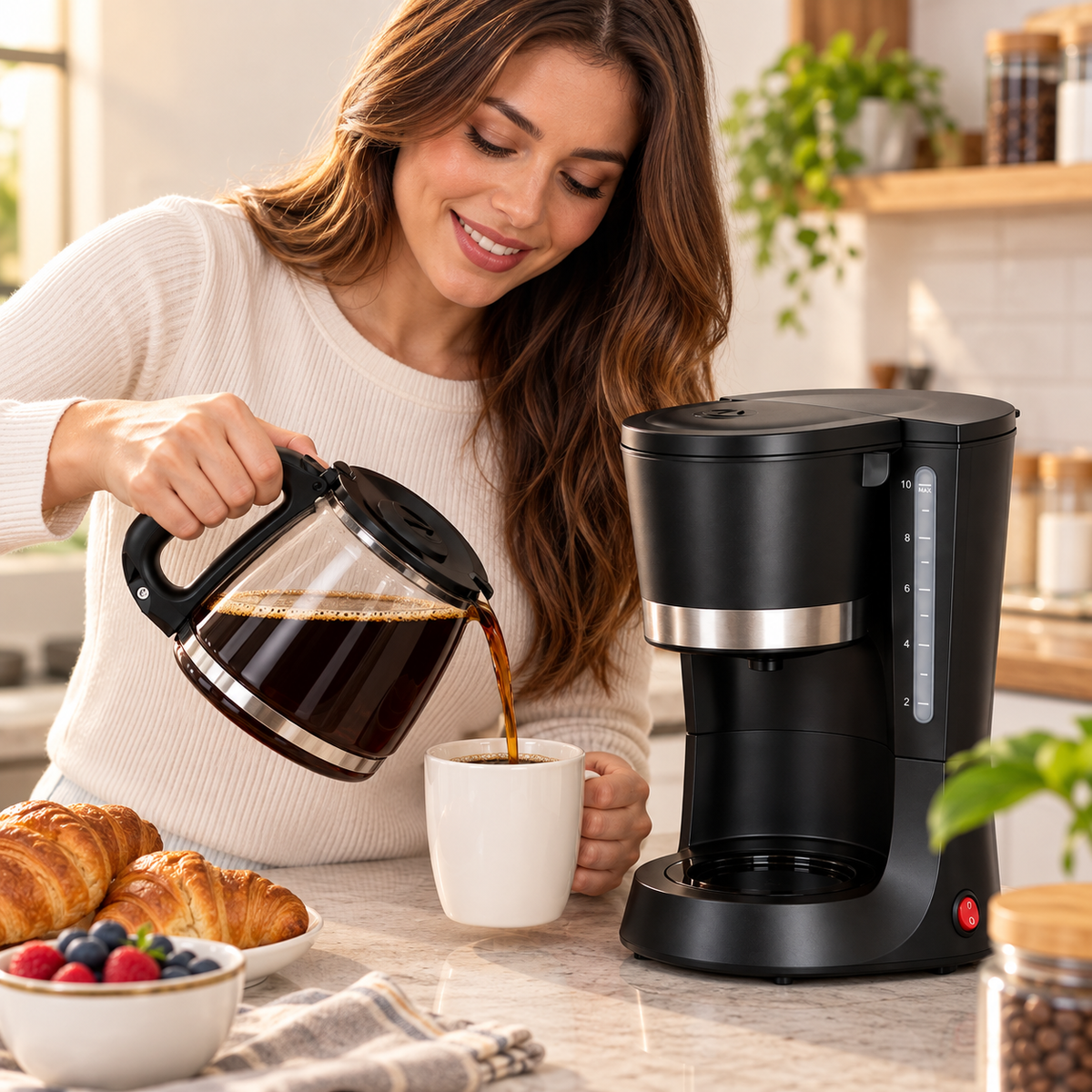 Cafetera RAF de 1,2 Litros
