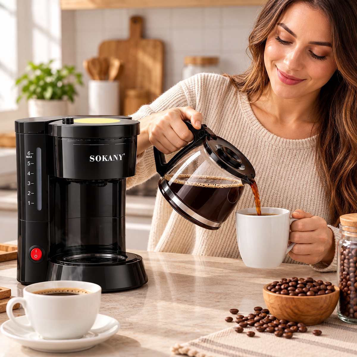 Cafetera SOKANY SK-04048