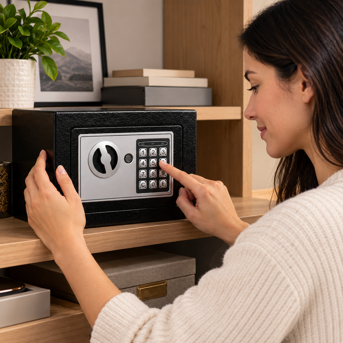 Caja Fuerte Electrónica T-17 de 6 Litros