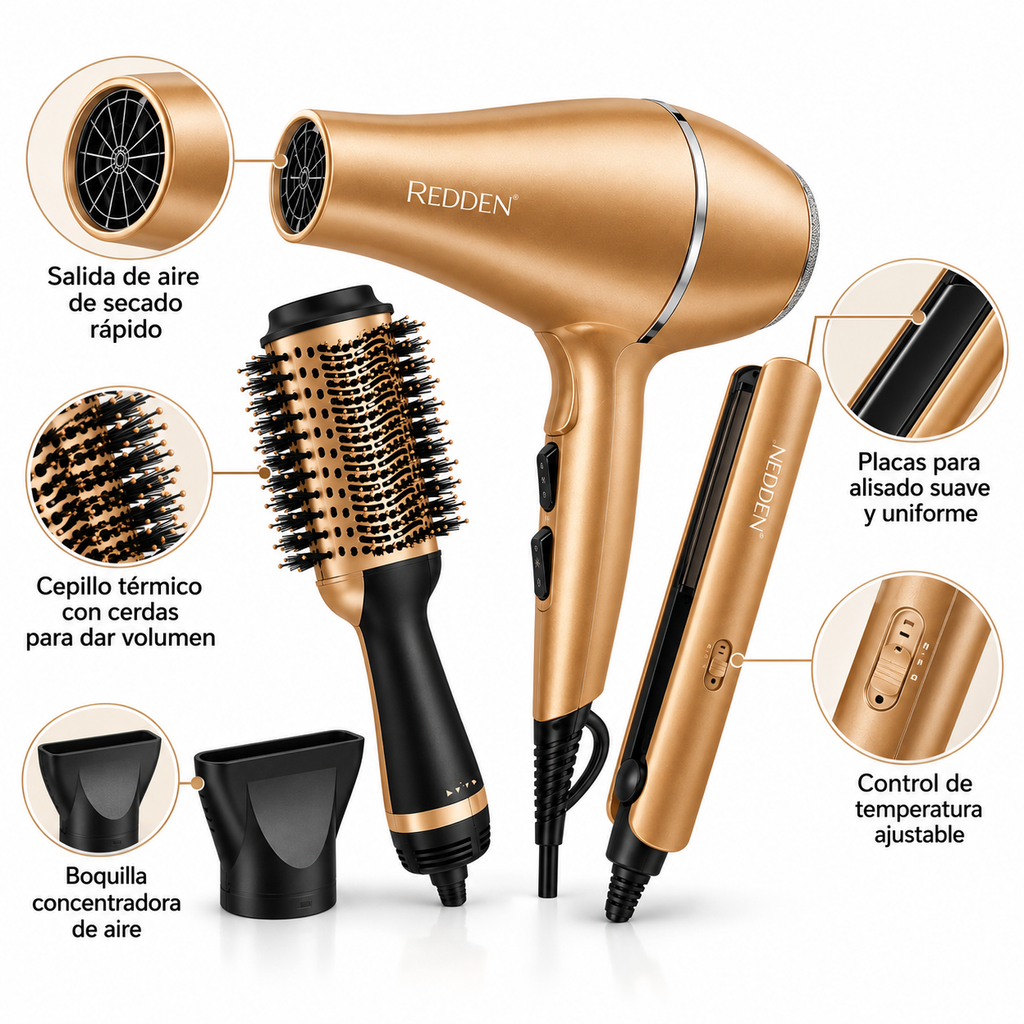 Combo REDDEN RD-2575 3 en 1
