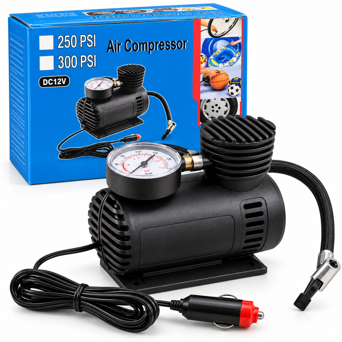 Compresor de Aire Portátil de 12 V para Carro