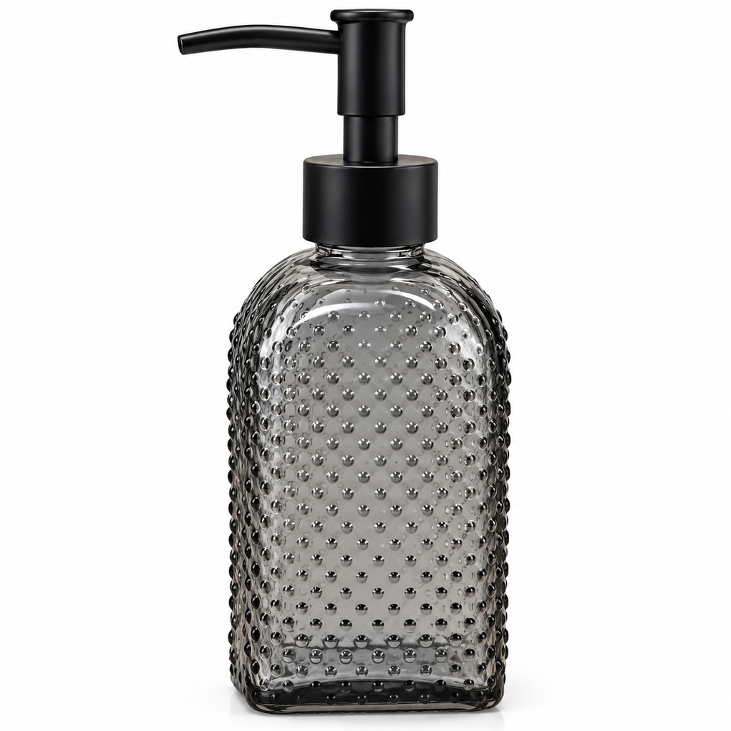 Dispensador de Jabón de Vidrio Negro de 250 ml