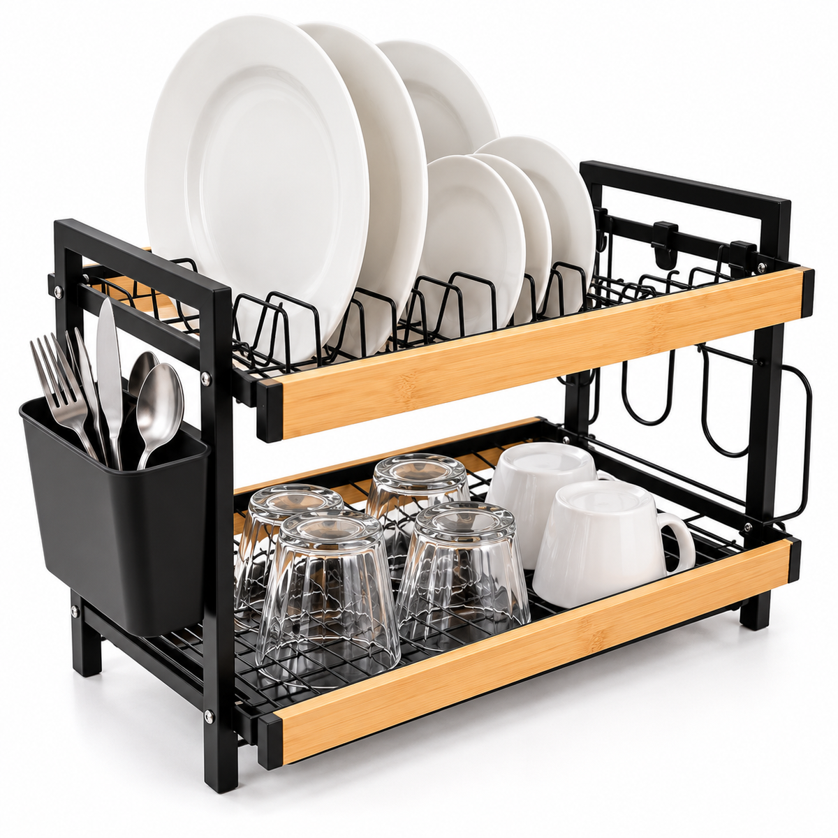 Escurridor de Platos de 2 Niveles