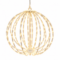 Esfera Metálica Decorativa con Luz Cálida de 30 cm.E3N3