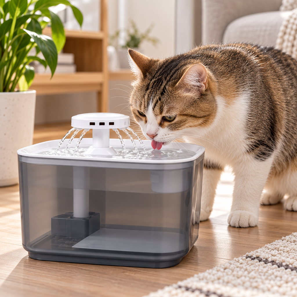 FUENTE DISPENSADORA DE AGUA PARA MASCOTAS