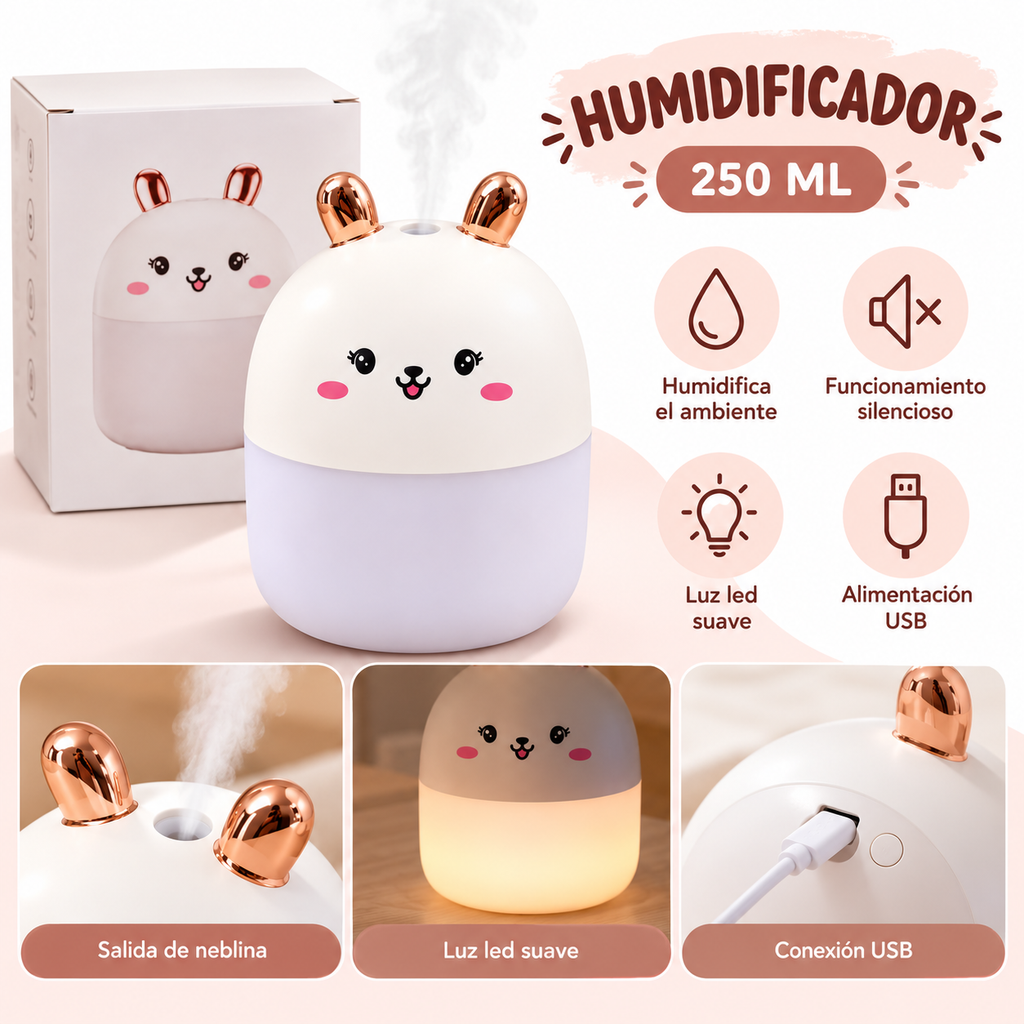 Humidificador de Conejito de 250 ml