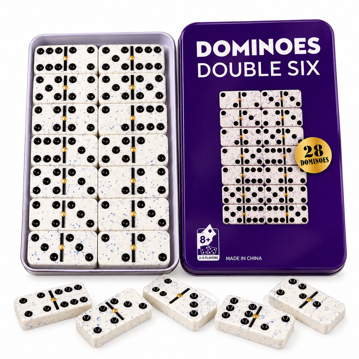 Juego de Dominó Doble Seis de 28 Fichas