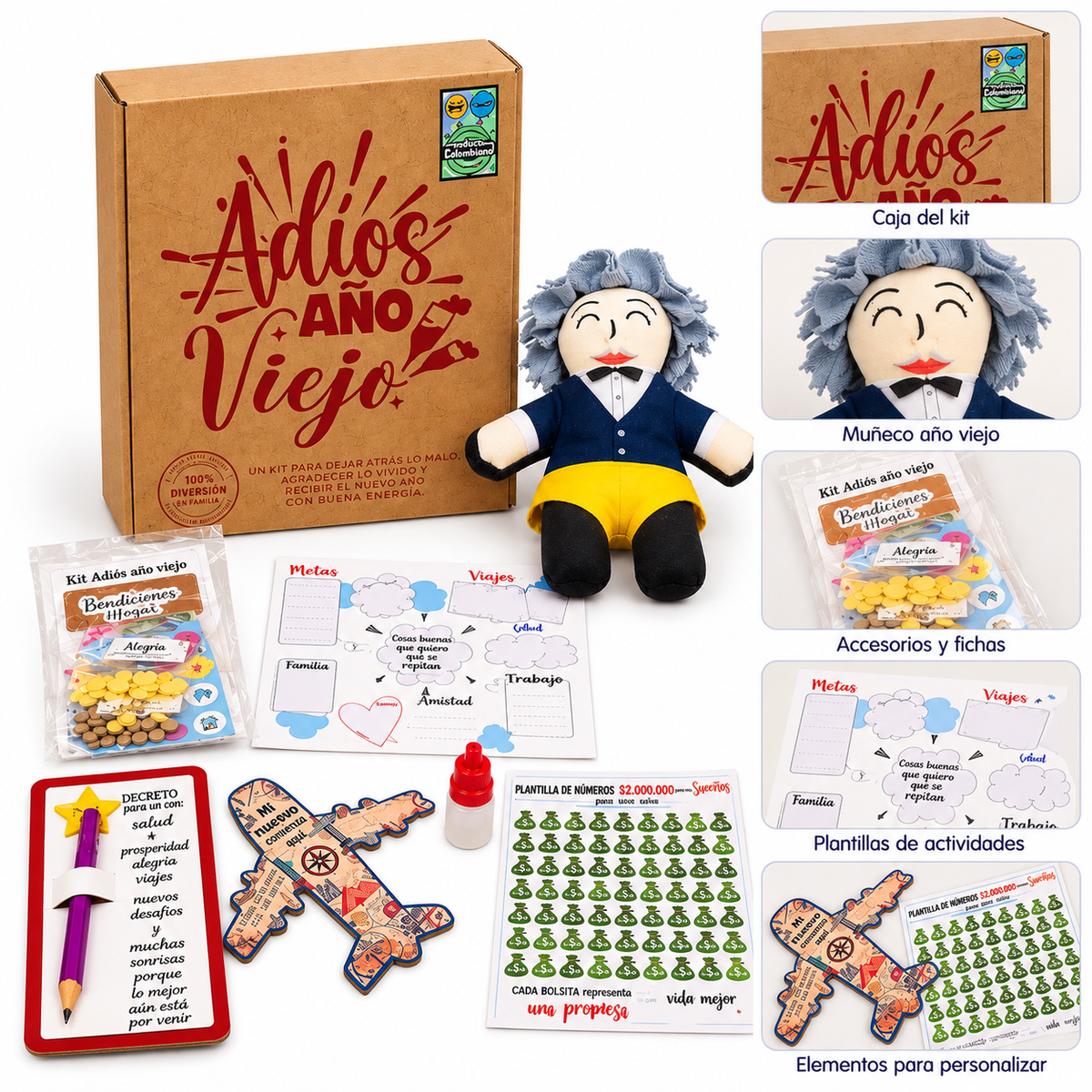 Kit de Muñecos de Año Nuevo