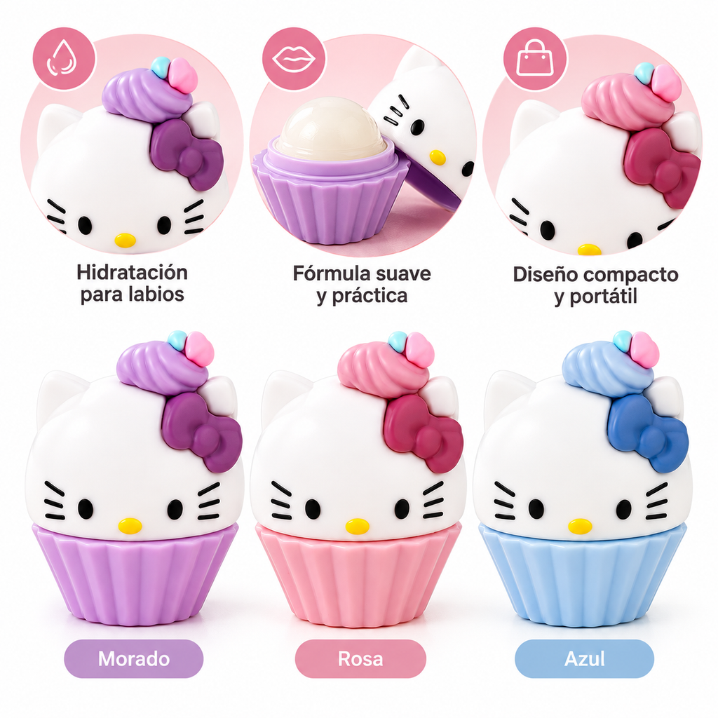Labial Hidratante con Diseño de Cupcake