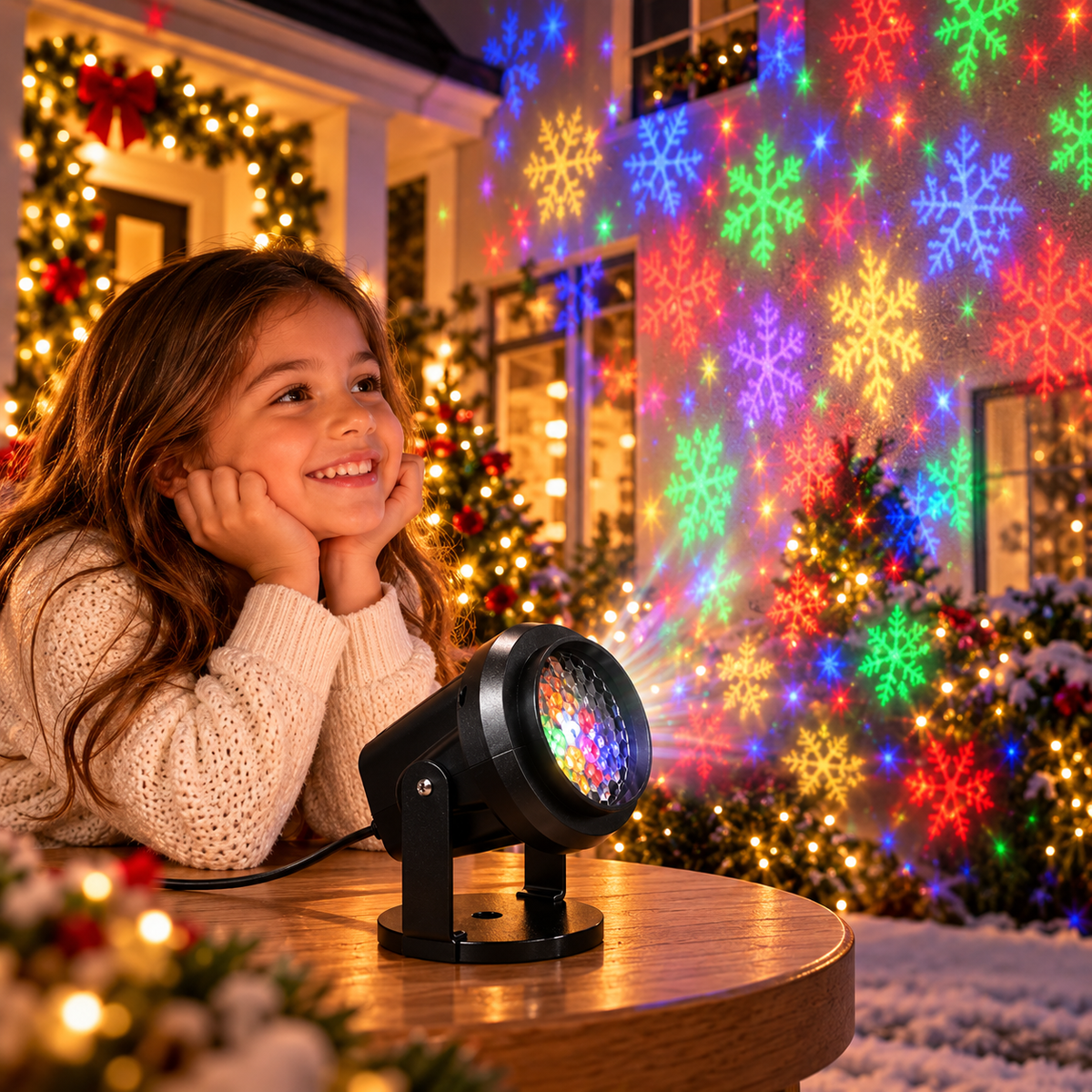 Láser Proyector de Figuras Navideñas