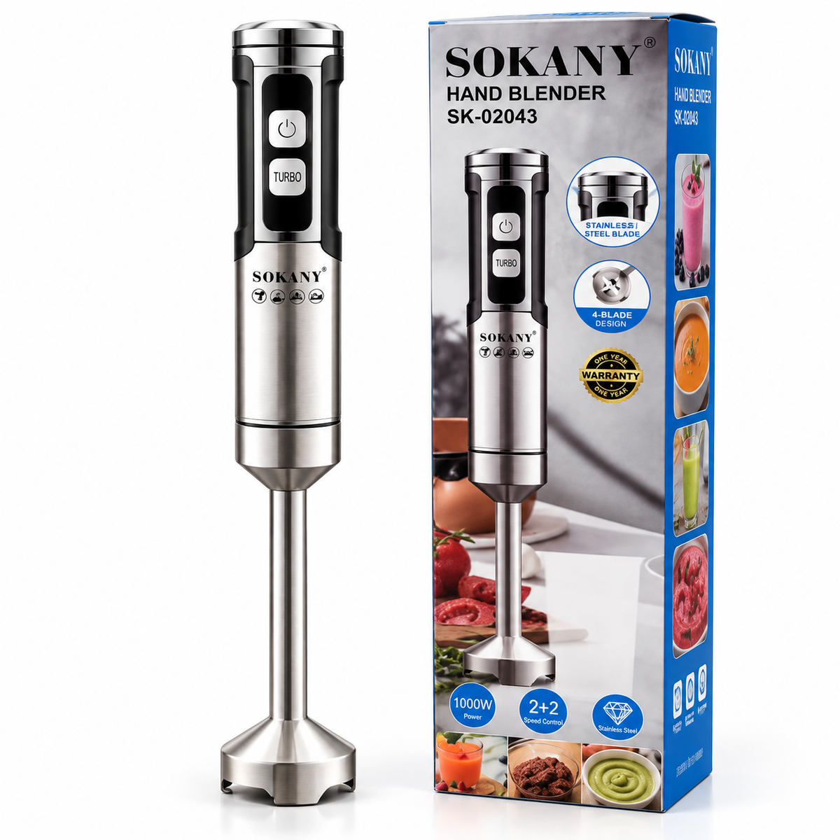 Licuadora de Mano SOKANY SK-02043