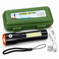 Linterna Recargable con Panel LED Lateral
