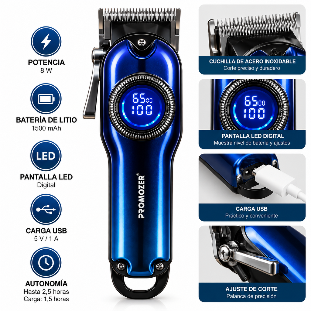 Máquina para Cortar Cabello PROMOZER MZ-1956