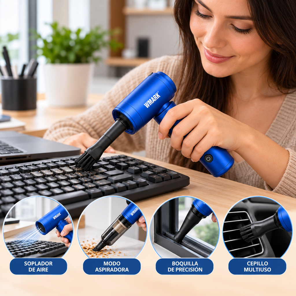 Mini Soplador y Aspirador WMARK 2 en 1