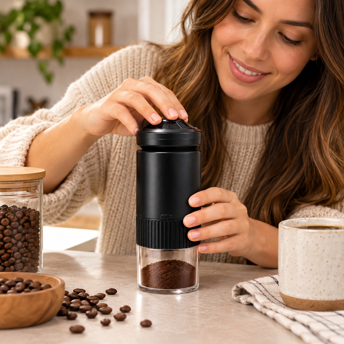 Moledor de Café Eléctrico Multifuncional