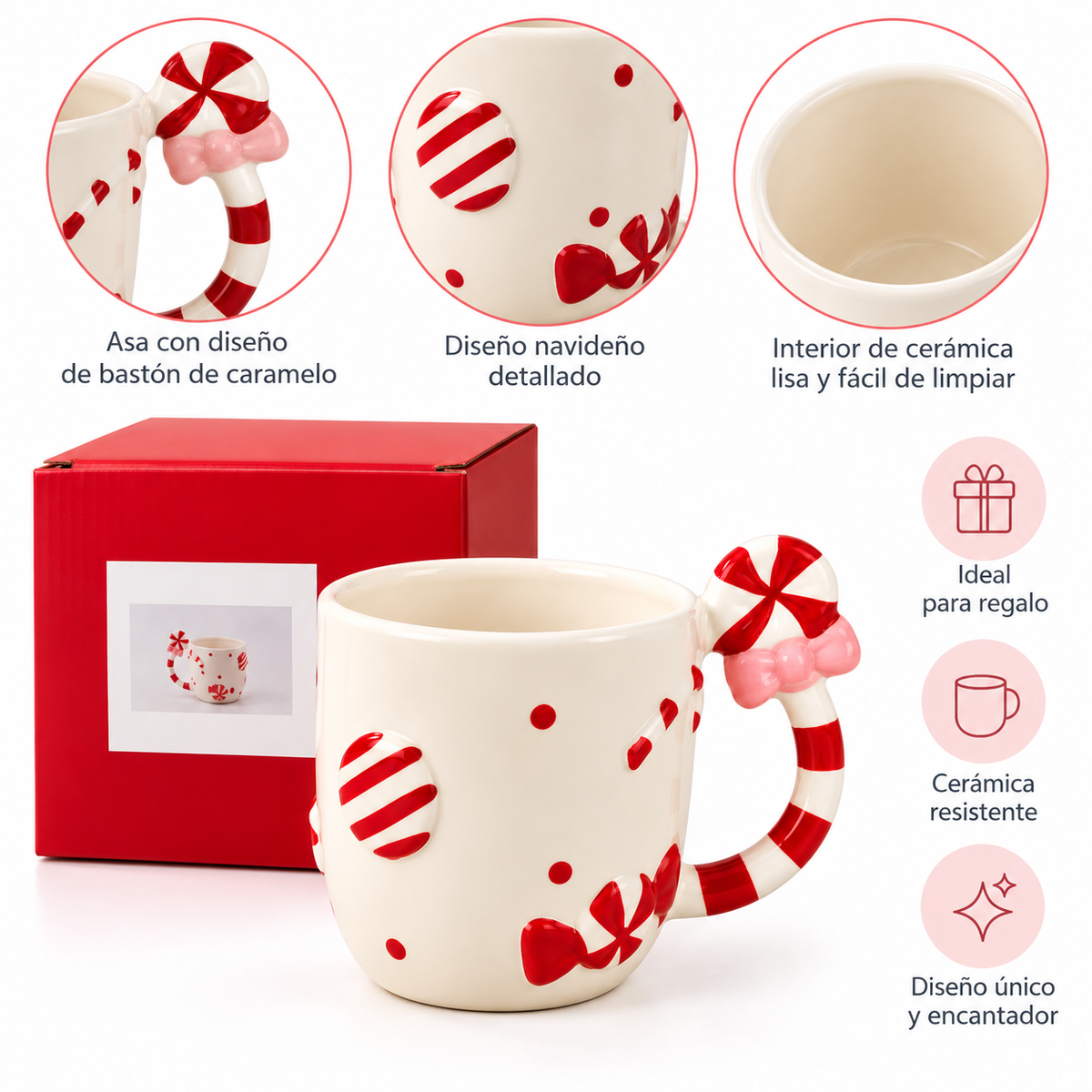 Mug Navideño de Cerámica