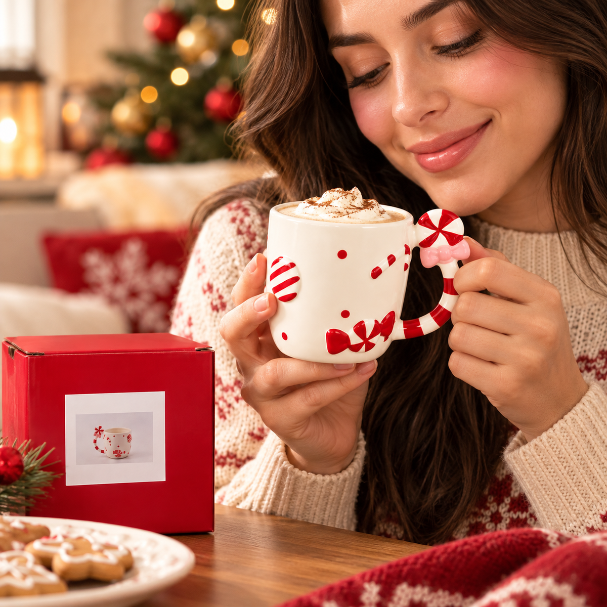 Mug Navideño de Cerámica