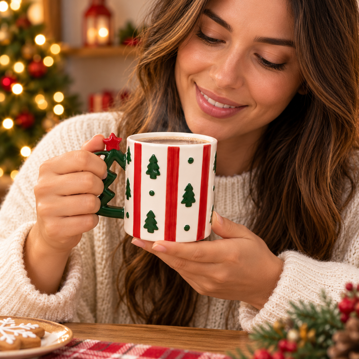 Mug Navideño de Cerámica
