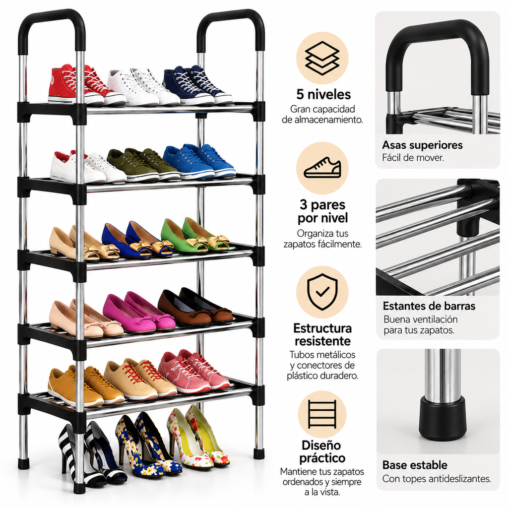 Organizador de Zapatos de 5 Niveles