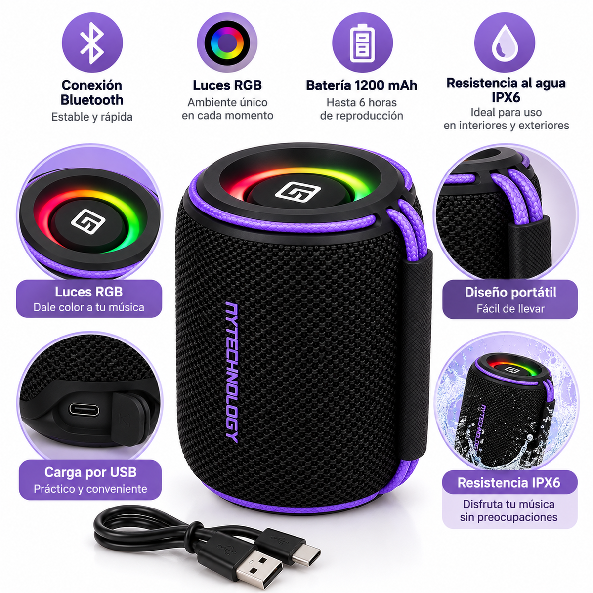 Parlante Bluetooth MY TECHNOLOGY MY-212