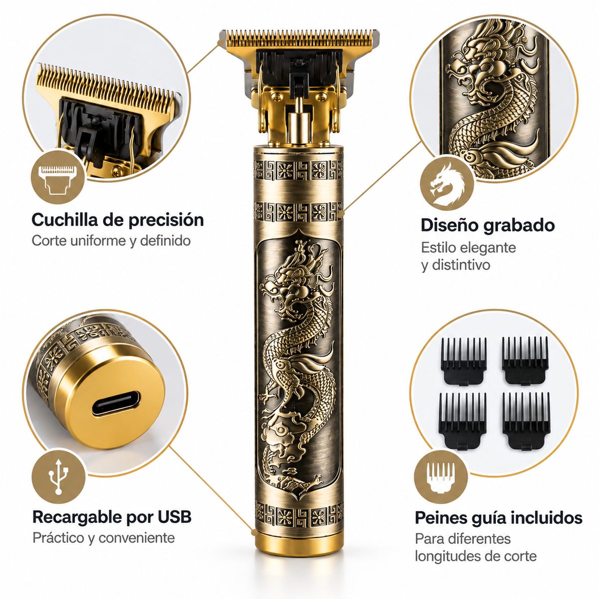 Patillera WER Recargable con Cuchilla en T