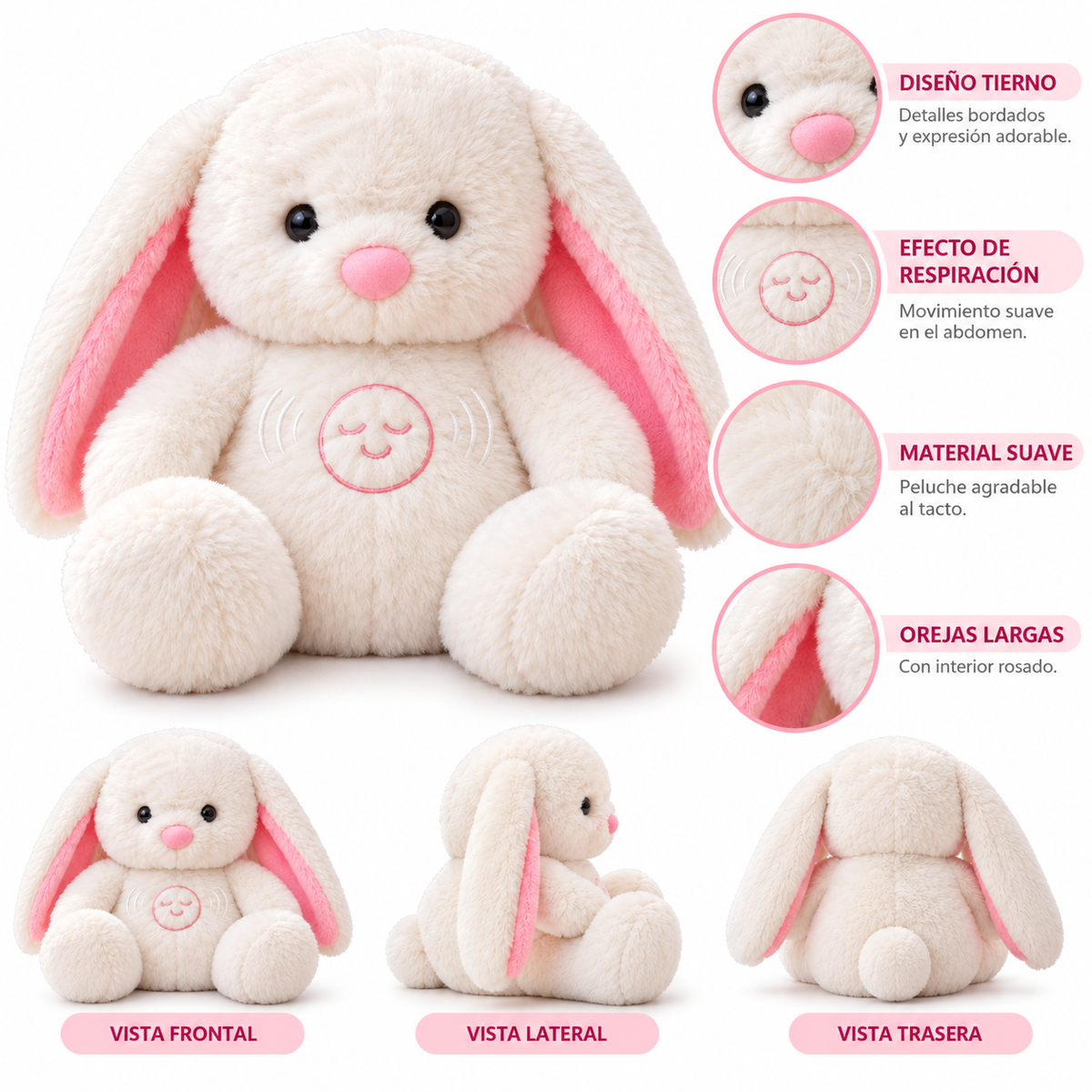Peluche Conejo que Respira