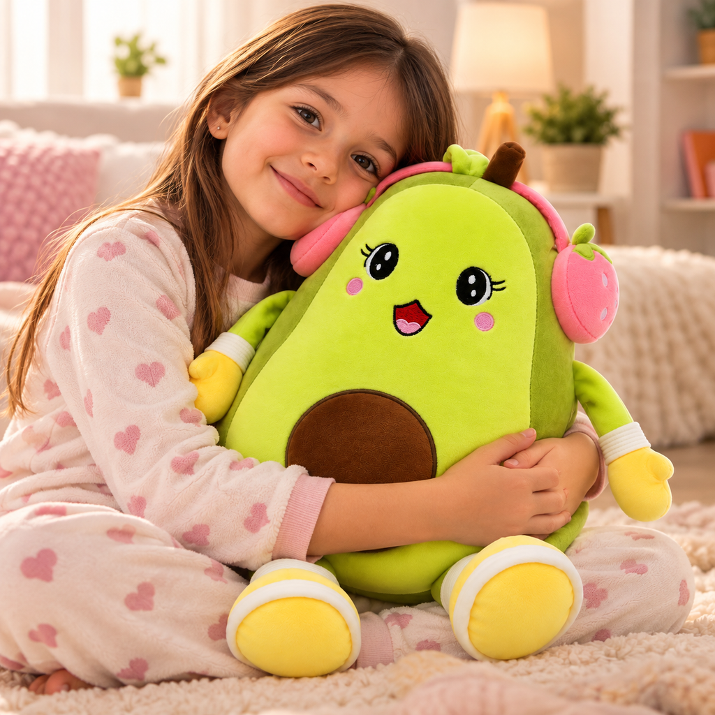 Peluche con Cobija Aguacate 2 en 1