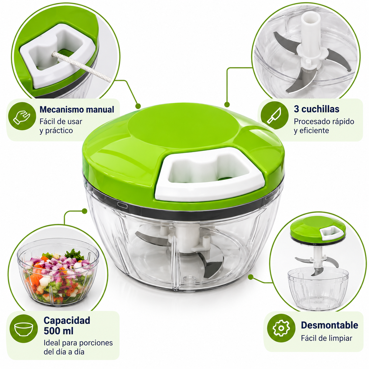 Picatodo Manual BELSCOOP K96-10 de 500 ml