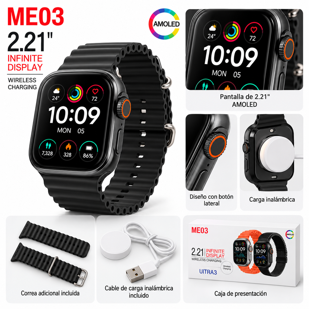 Reloj Inteligente ME03 Ultra 3