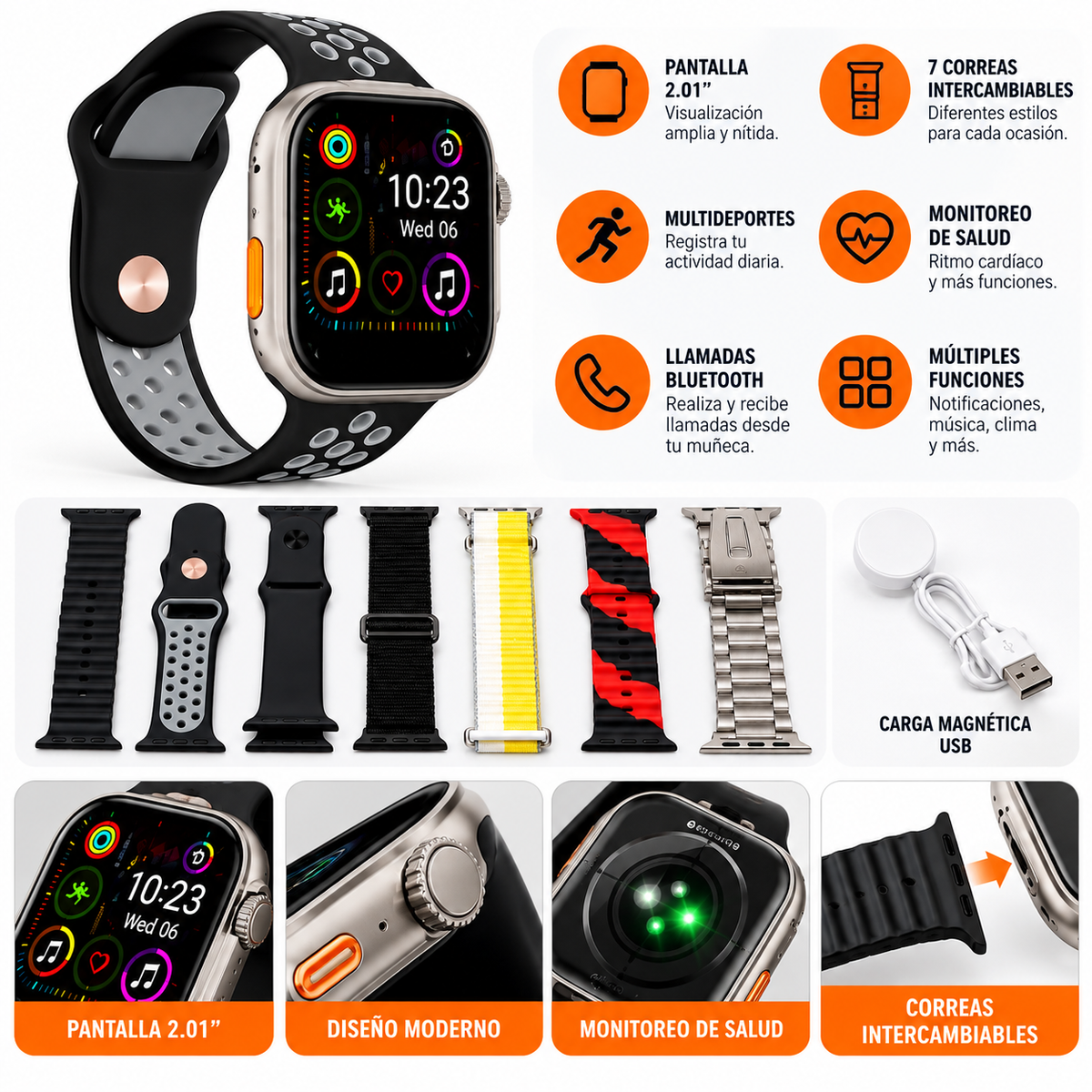 Reloj Smart Laxasfit 7 en 1