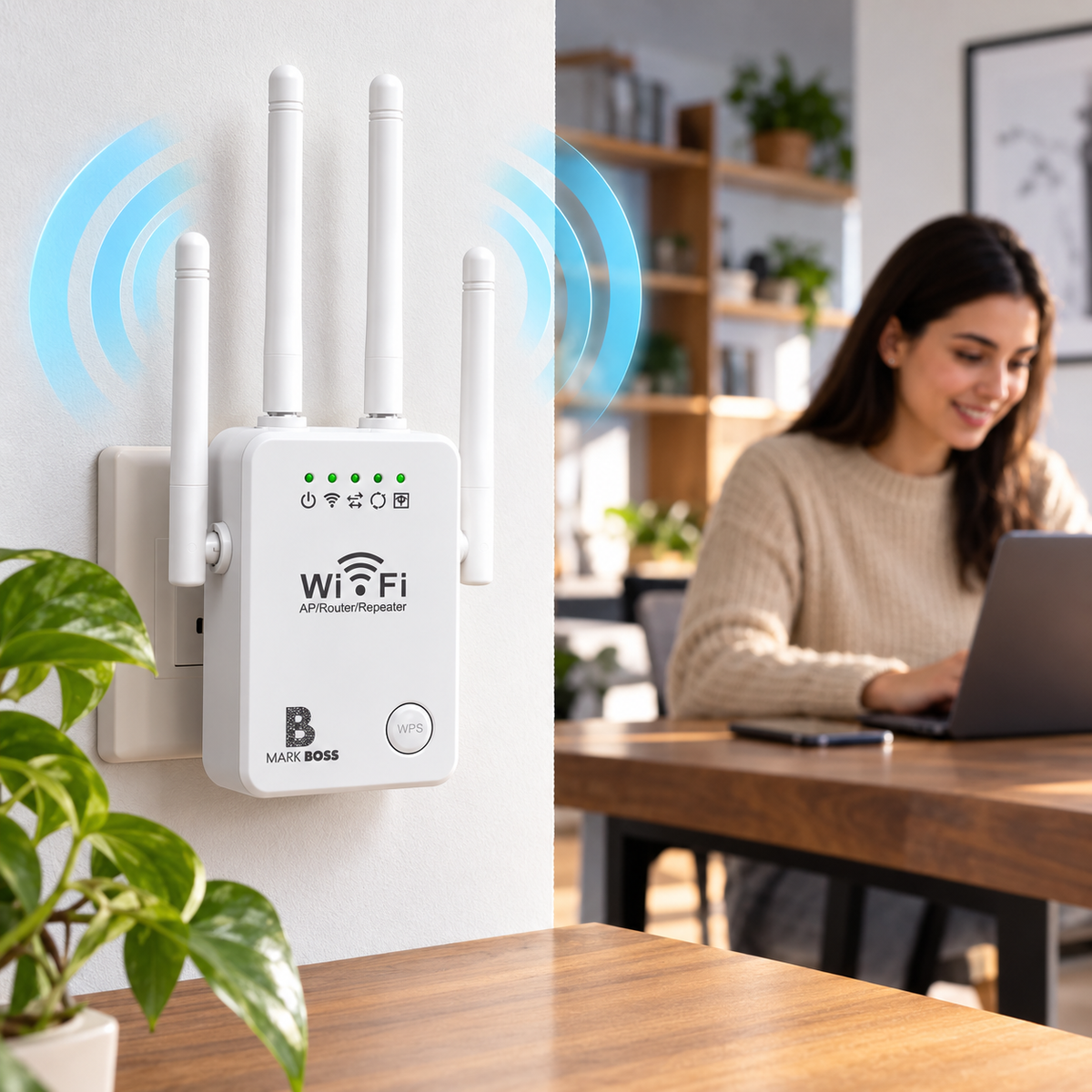 Repetidor de Señal Wi-Fi de hasta 300 Mbps