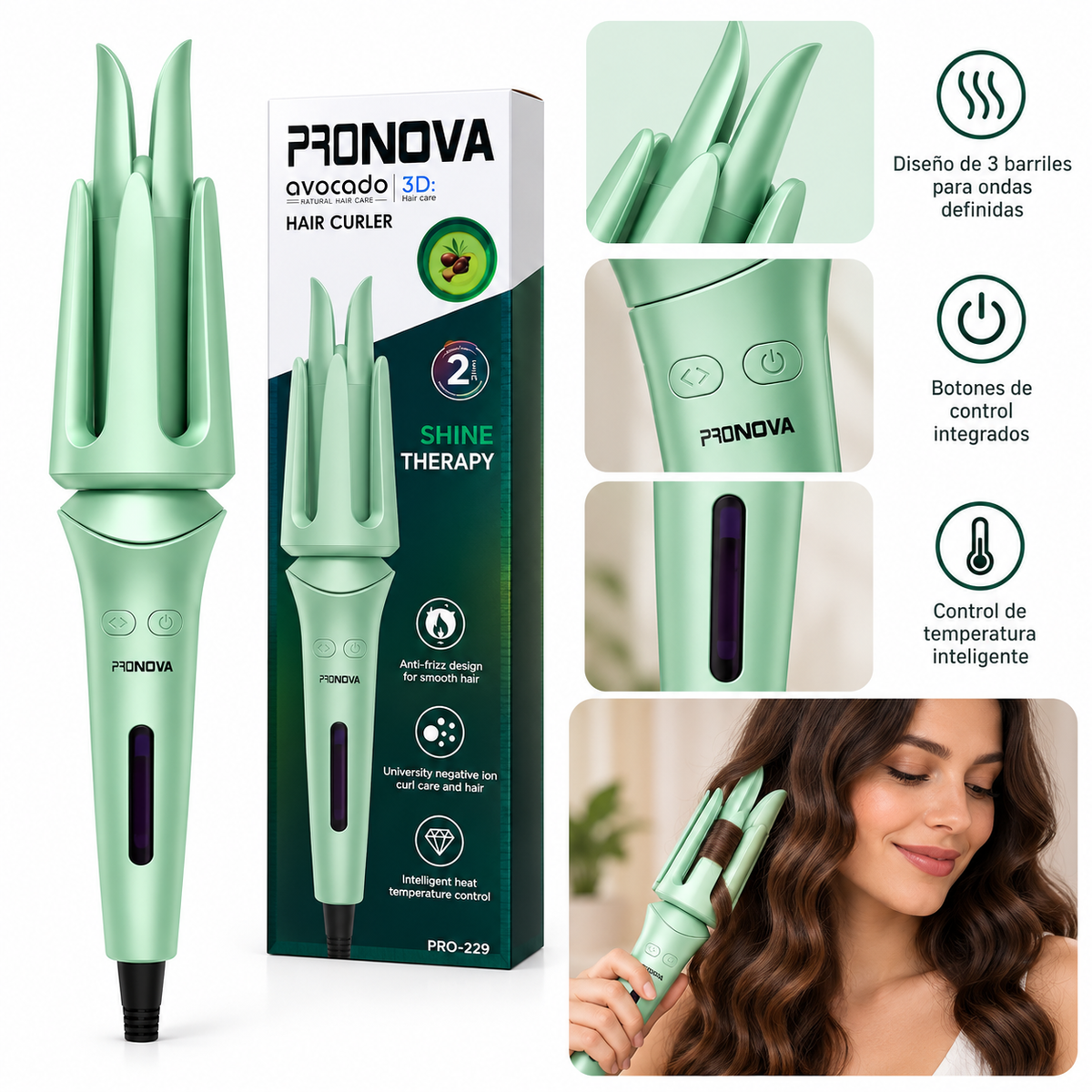 Rizador de Pelo ProNova Avocado 3D Therapy