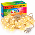 Serie de Luces LED con Esferas Transparentes de 4 Metros