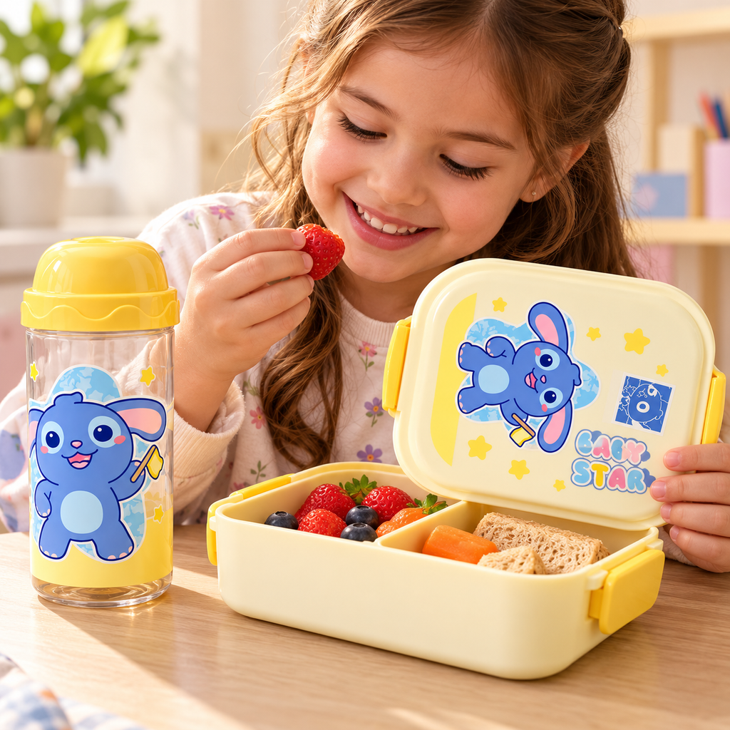Set Porta Comida Infantil con Vaso