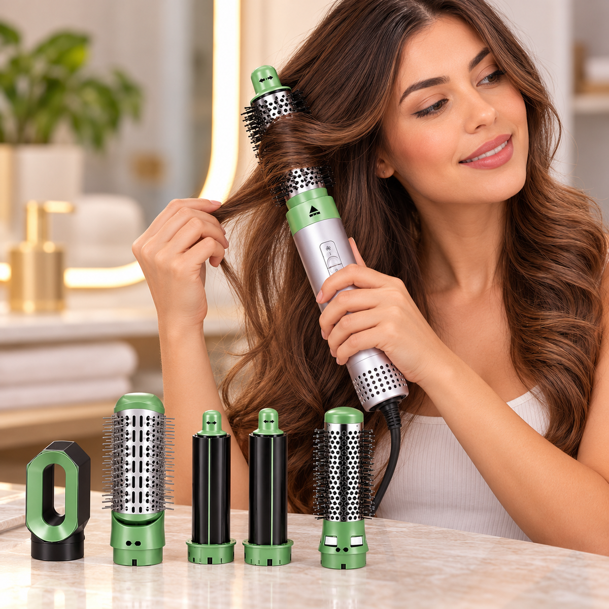 Set Rizadores ProNova Avocado 5 en 1