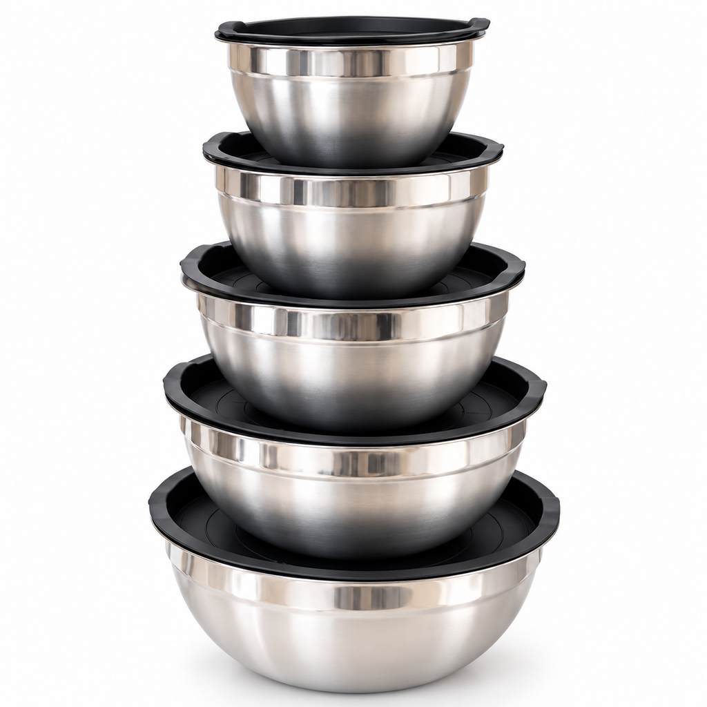 Set de Bowls x5 con Tapa