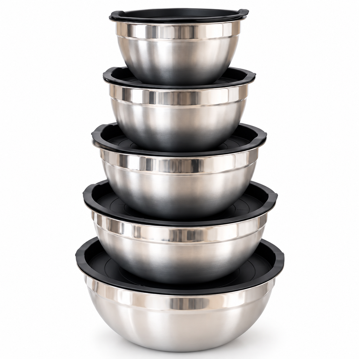 Set de Bowls x5 con Tapa