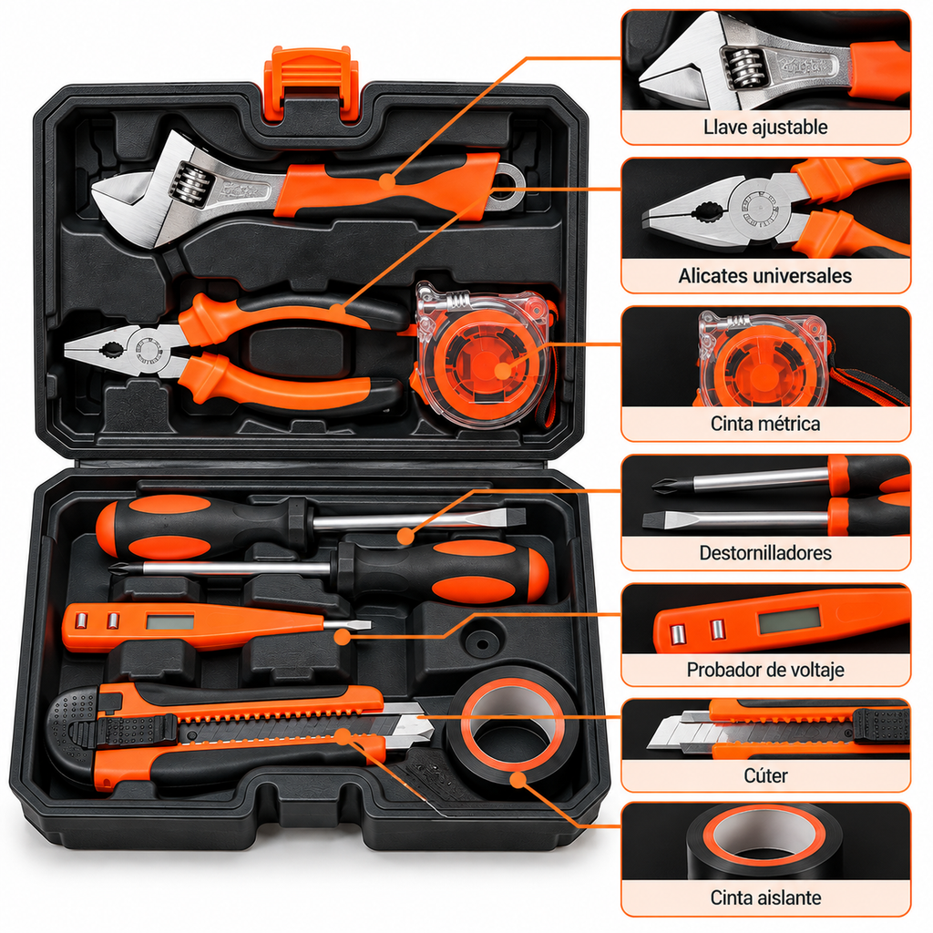 Set de Herramientas de 8 Piezas