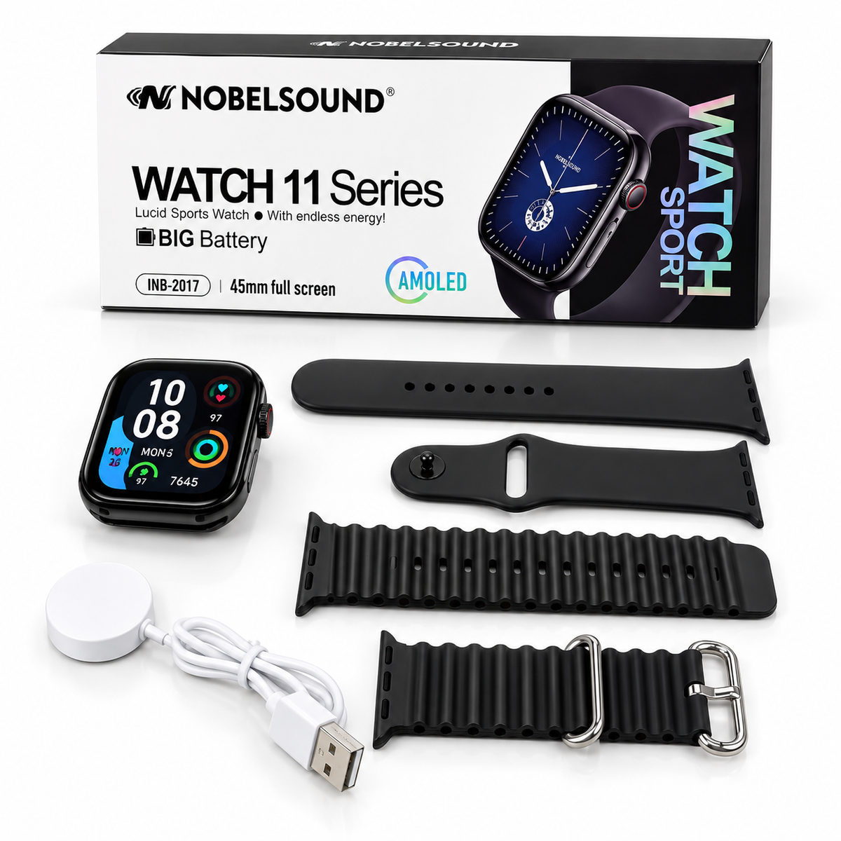 Set de Reloj Inteligente con Pantalla AMOLED
