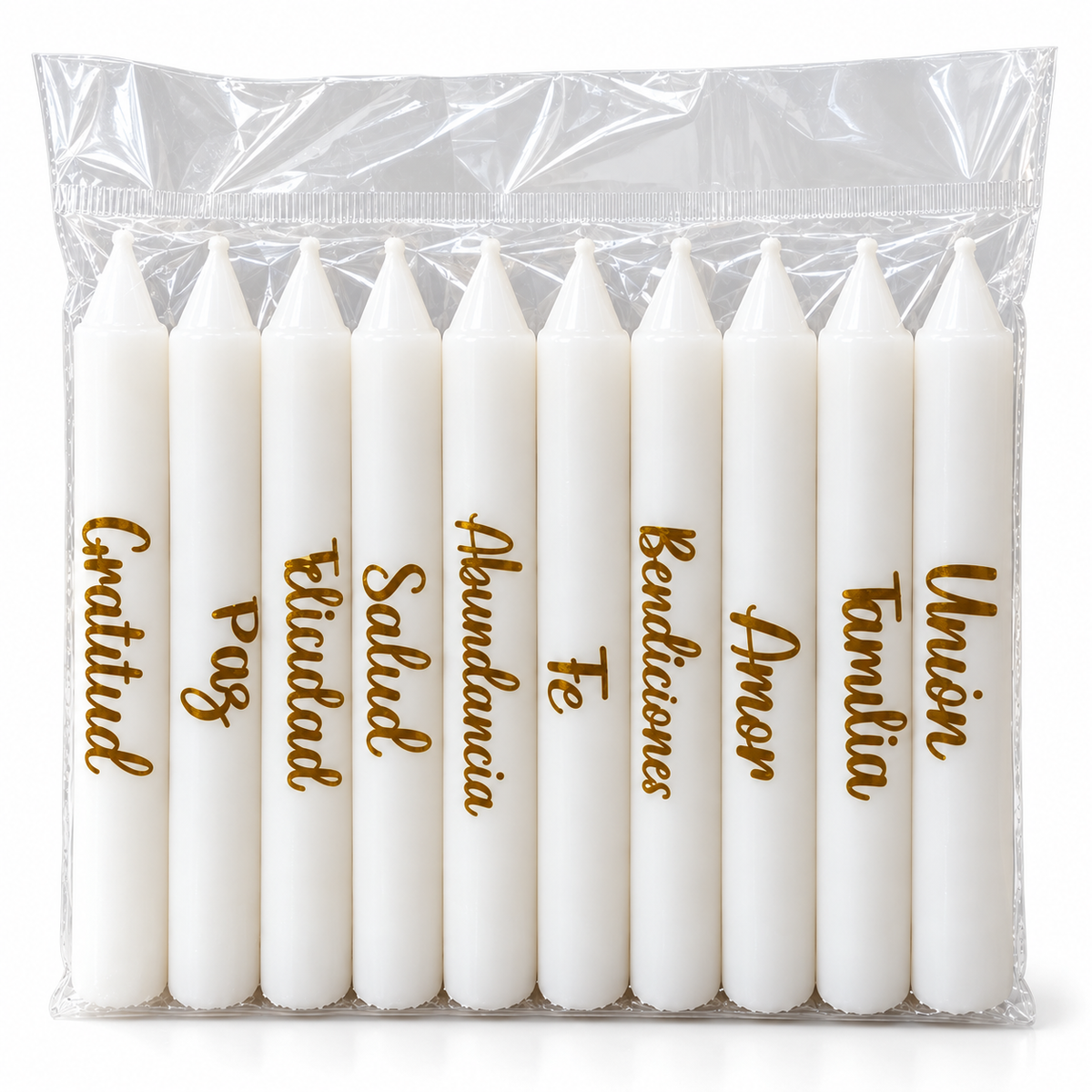 Set de Velas con Mensajes x10