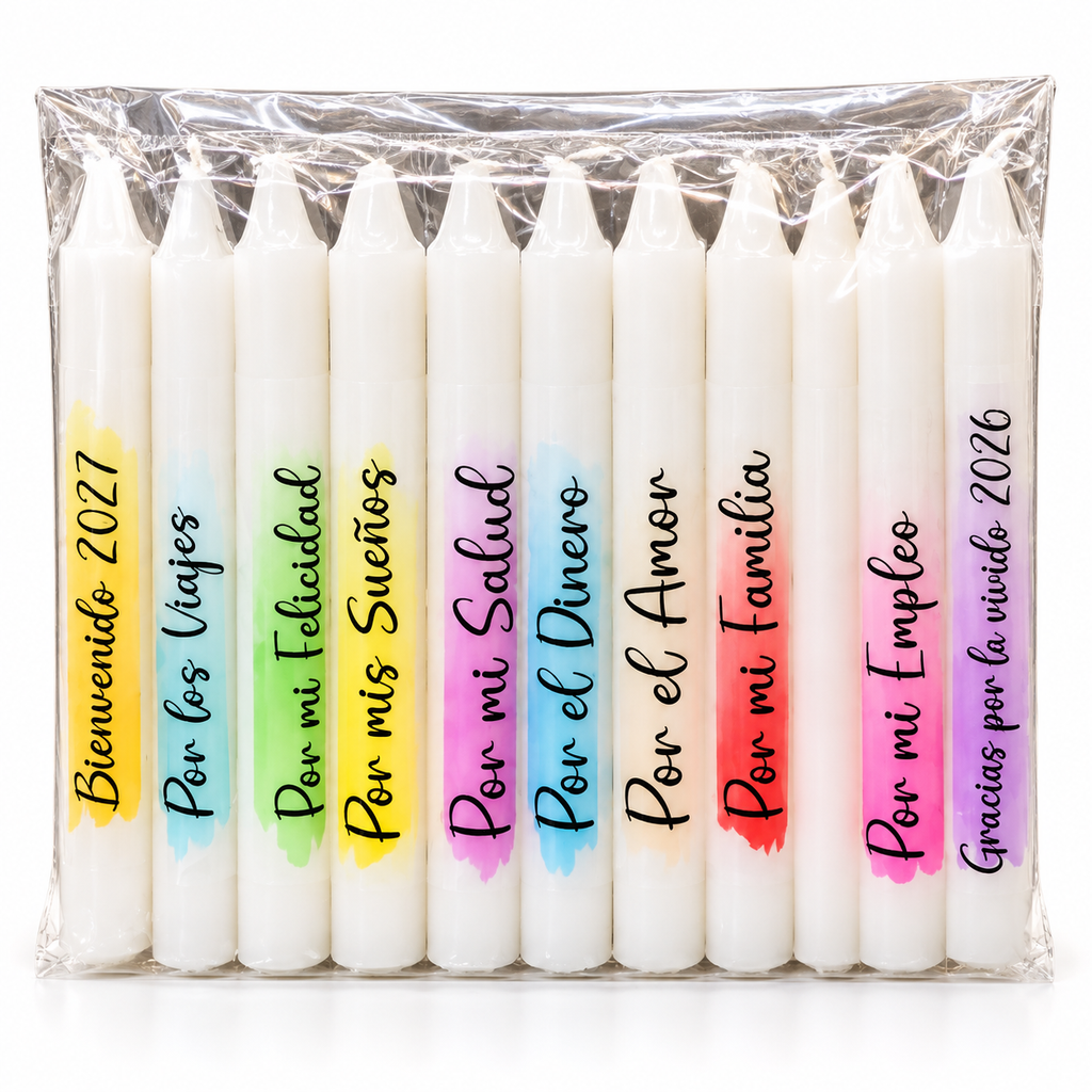 Set de Velas de Deseos para Recibir el 2027 x10