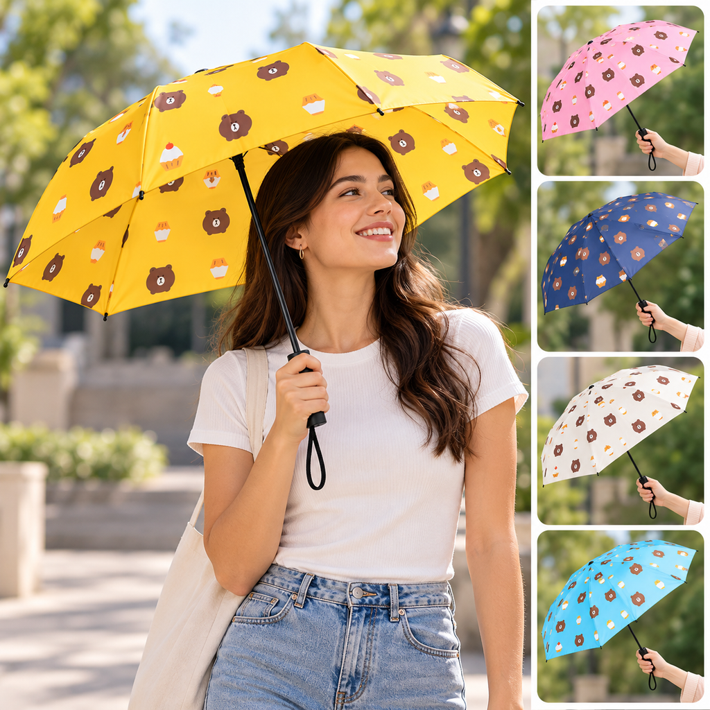 Sombrilla Estampada de Ositos
